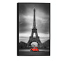 Plakat w ramce, Vintage Eiffel, 60x40 cm, czarna ramka