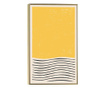 Plakat w ramce, Wave Lines Pattern, 42 x 30 cm, złota rama