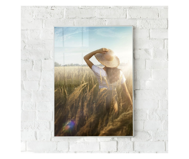 Plakat w ramce, Wheat Field, 21 x 30 cm, biała ramka