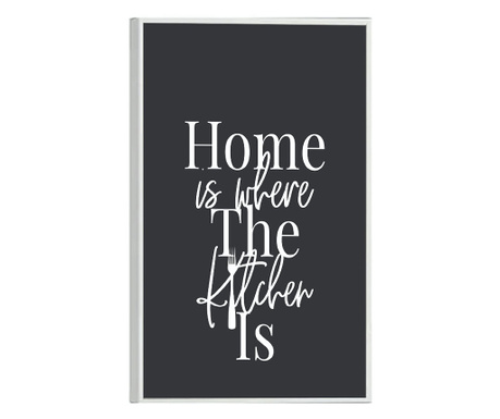 Keretezett poszterek, Where Is Home, 80x60 cm, Fehér keret