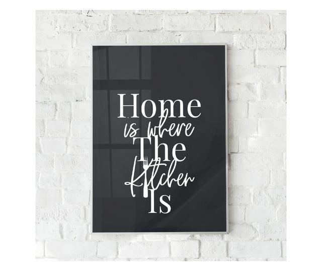Keretezett poszterek, Where Is Home, 80x60 cm, Fehér keret