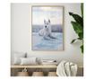 Uokvireni Plakati, White Husky, 60x40 cm, Zlatni okvir