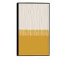 Uokvireni Plakati, White Lines on Orange, 42 x 30 cm, Crni okvir