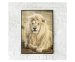 Uokvireni Plakati, White Lion, 60x40 cm, Crni okvir