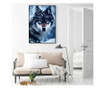 Plakat w ramce, Winter Forest Wolf, 42 x 30 cm, czarna ramka