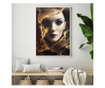 Plakat w ramce, Woman With Liquid Gold, 60x40 cm, biała ramka