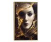 Plakat w ramce, Woman With Liquid Gold, 50x 70 cm, złota rama