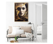 Plakat w ramce, Woman With Liquid Gold, 50x 70 cm, złota rama