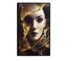 Plakat w ramce, Woman With Liquid Gold, 60x40 cm, czarna ramka