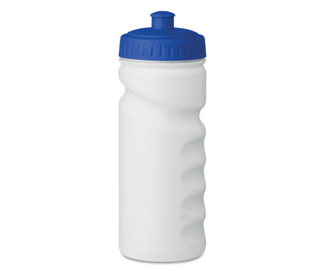 Спортна бутилка Spony, PE пластмаса, без ВРА, Ø6,5X18,5 см, 500мл, Бял/Син