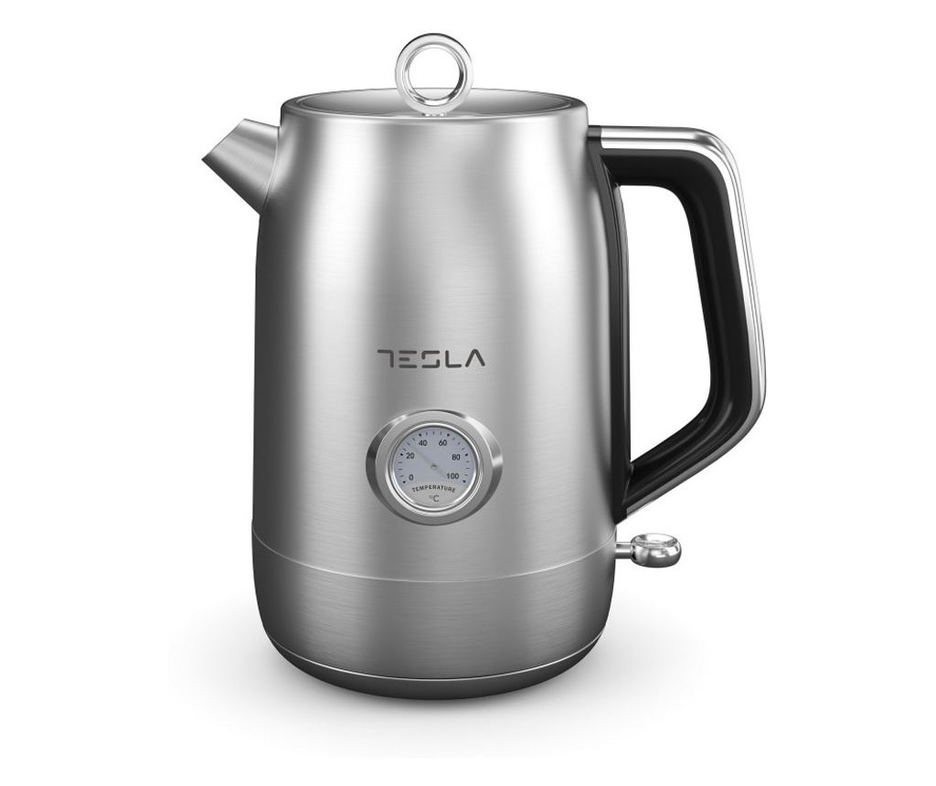 Fierbător electric Tesla KT500X, 2200W, 1,7 litri, Încălzitor ascuns, tehnologie STRIX, Argintiu - 4
