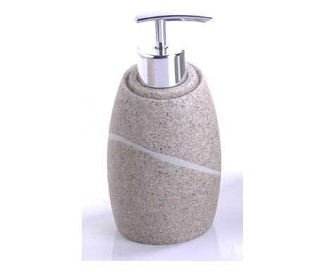 Дозатор за течен сапун Inter Ceramic Ехарис ICCA 51763, Бежов, Полирезин, За баня