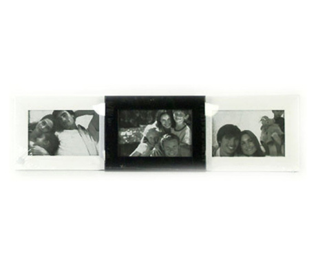 Пано от три pамки за снимки ДМ Индъстри 5999, Черно и бяло, 55 х 14 см