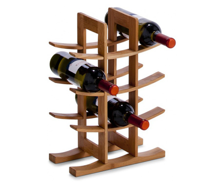 Поставка за бутилки вино Zeller, Бамбук, 29x16x42 cm