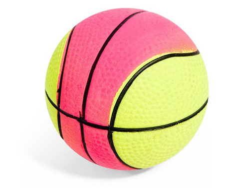 Играчка за куче Felis, Баскетболна топчица, 6 см, Многоцветен
