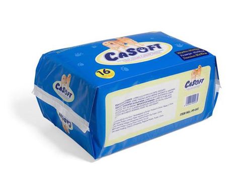 Подова пелена за кучета CaSoft, Абсорбираща, Антибактериална, 16 бр, 60х90 см