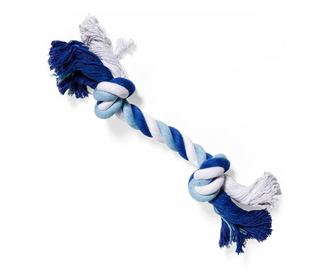 Играчка за куче Felis, Въже, Памук, 30х6 см, Син