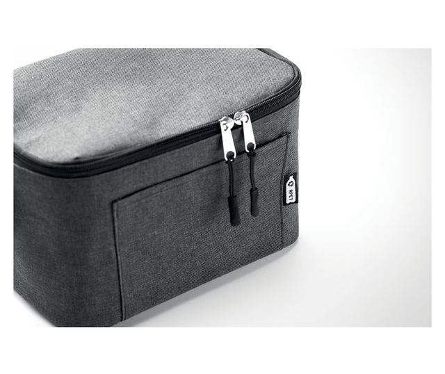 Хладилна чанта Cuba, 6 кутии, 25X15.5X14.5см, полиестер, Черен