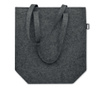 Чанта за пазаруване Tasly, филцова, дълги дръжки, през рамо, 40X15X42см, Тъмносив
