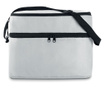 Хладилна чанта Casey, 2 отделения, алуминиево фолио, регулируема, полиестер, Бял