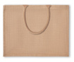Пазарска чанта Brick, Ламинирана, юта, къси дръжки, 40X17X32,5см, Бежов