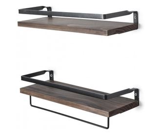 Set Raft Evila Originals 792EVL2887, 40x7 cm, Umeraș, Molid, Maro