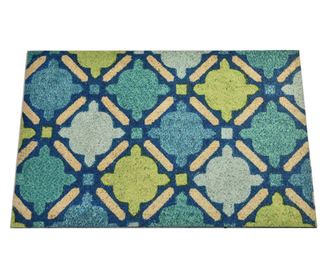 Covoras Chilai Home 877CHL1022, 45x70 cm, PVC, Verde/Albastru