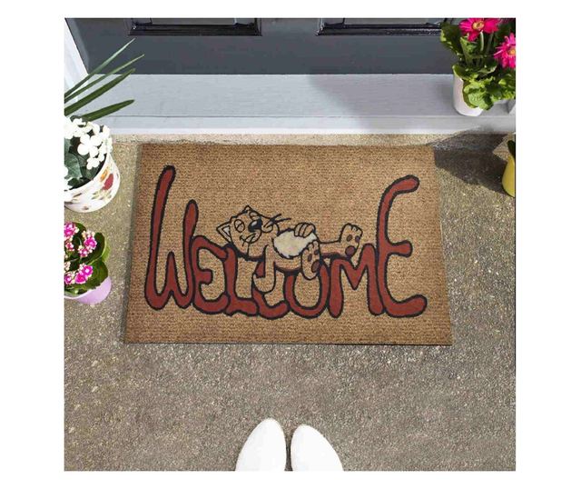 Covoraș Chilai Home 877CHL1039, 45x70 cm, PVC, Maro