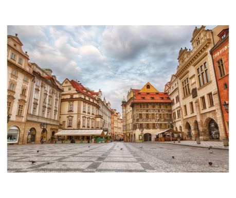 Самозалепващ се и миещ се фототапет City47 Prague in the morning, 250 x 150 cm