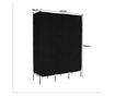 Taron crni metalni tekstilni ormarski organizator 133x45x175 cm