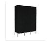 Taron crni metalni tekstilni ormarski organizator 133x45x175 cm