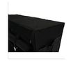 Taron crni metalni tekstilni ormarski organizator 133x45x175 cm