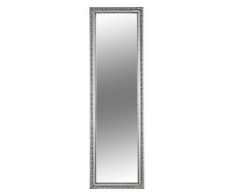 Oglinda perete rama lemn argintiu Malkia 38x128 cm
