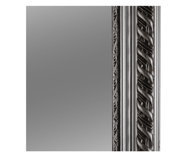 Oglinda perete rama lemn argintiu Malkia 38x128 cm