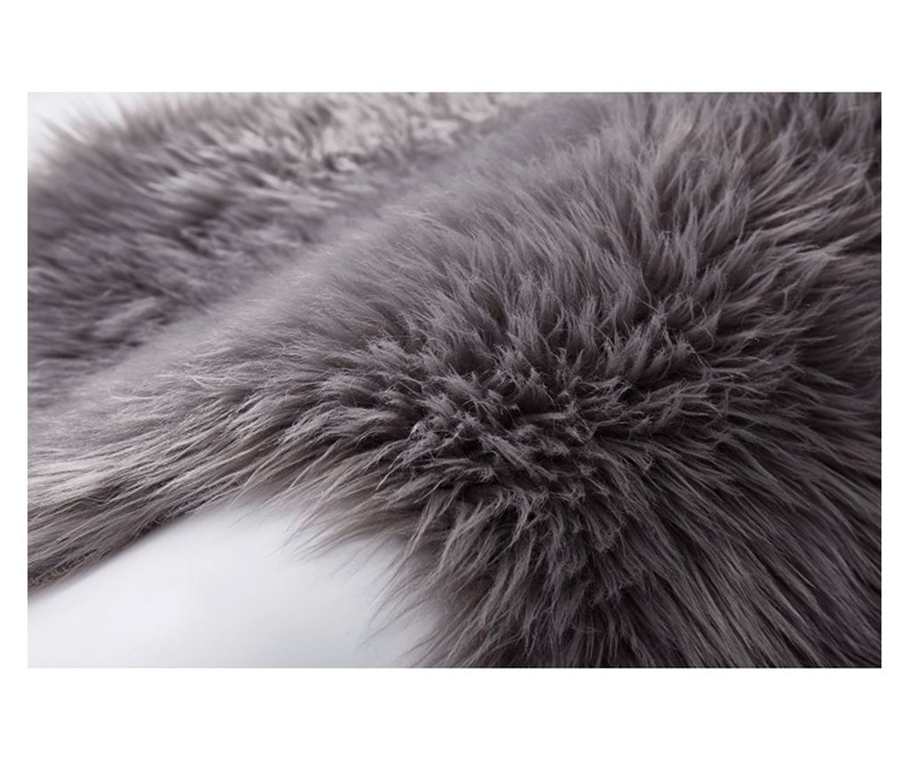 Tepih od umjetnog krzna Ebony Grey, 90x60 cm - 3