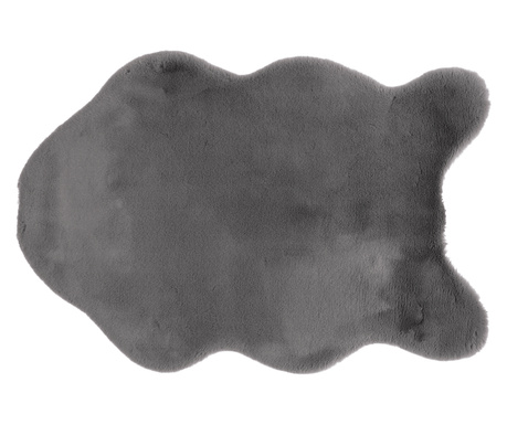 Zajčja siva preproga iz umetnega krzna 90x60 cm