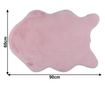 Rabbit Pink umjetno krzno tepih 90x60 cm