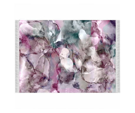 Covor textil roz verde crem Delila 120x180 cm