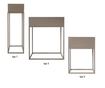 Indize бежова метална поставка за саксия 35x15x50 см