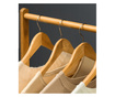 Етажерка за дрехи от естествен бамбук Vikir 80x35x174 см