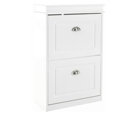 Ormarić za cipele od MDF-a u bijeloj boji sa 2 pretinca Seber 53,5x24x82,5 cm