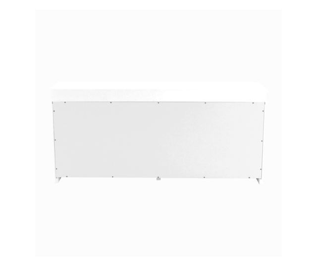 Ormarić za cipele 2 odjeljka bijeli mdf Seber 104x24x47,5 cm
