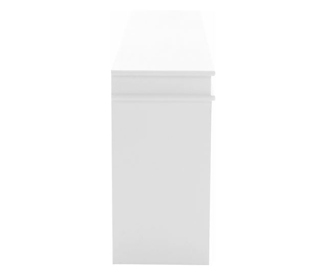 Ormarić za cipele 2 odjeljka bijeli mdf Seber 104x24x47,5 cm