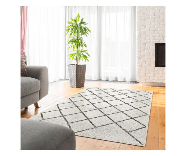 Covor textil bej Mates 57x90 cm