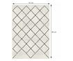 Covor textil bej Mates 57x90 cm