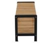 Kontre stalak za cipele od prirodnog bambusa mdf crni 70x26x33,5 cm