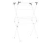 Bílý a šedý kovový sušák na prádlo Nodar 60x37x105 cm