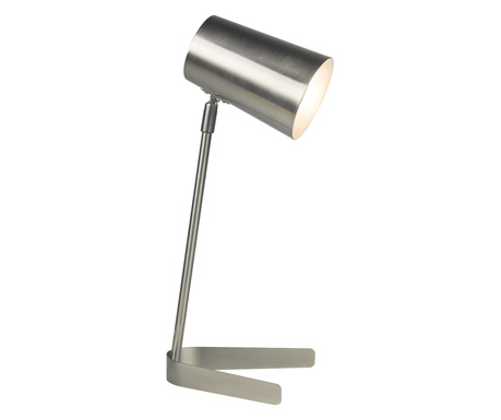 Сребриста метална лампа Fabel 17x17x43 см