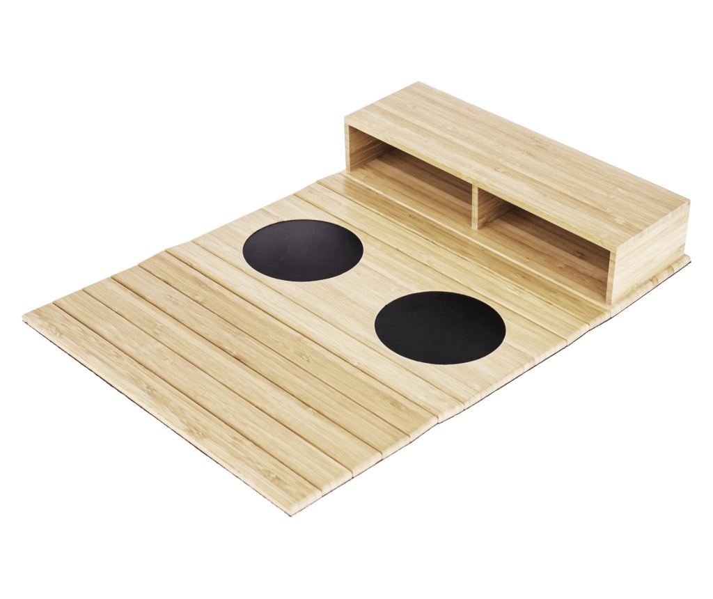 Organizator za kavč iz bambusa Natural 46x32x6,5 cm - 7