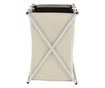 Cos rufe din panza bej Laundry 62x35x60 cm